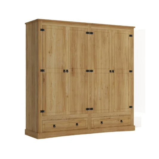 Ropero 4 puertas - Línea Monterrey - Natural