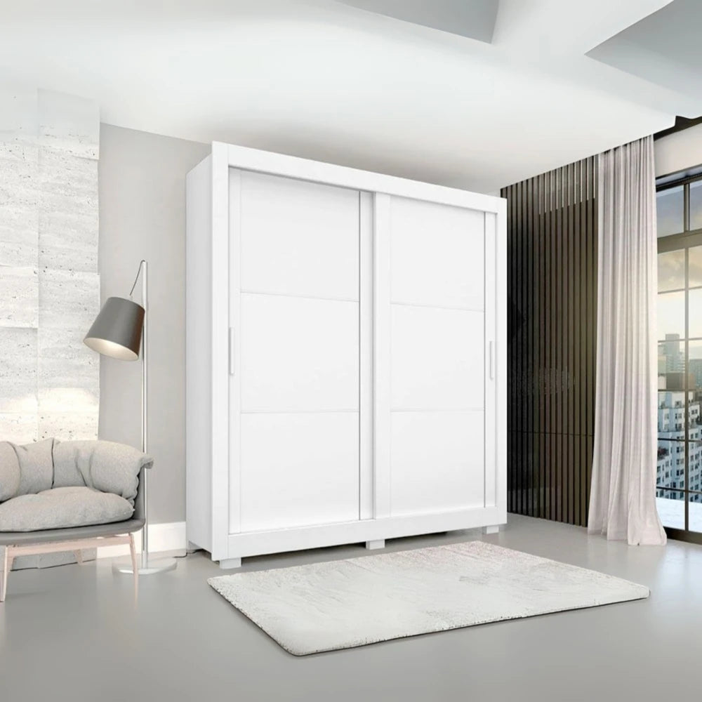 Ropero 2 Puertas Corredizas - Blanco