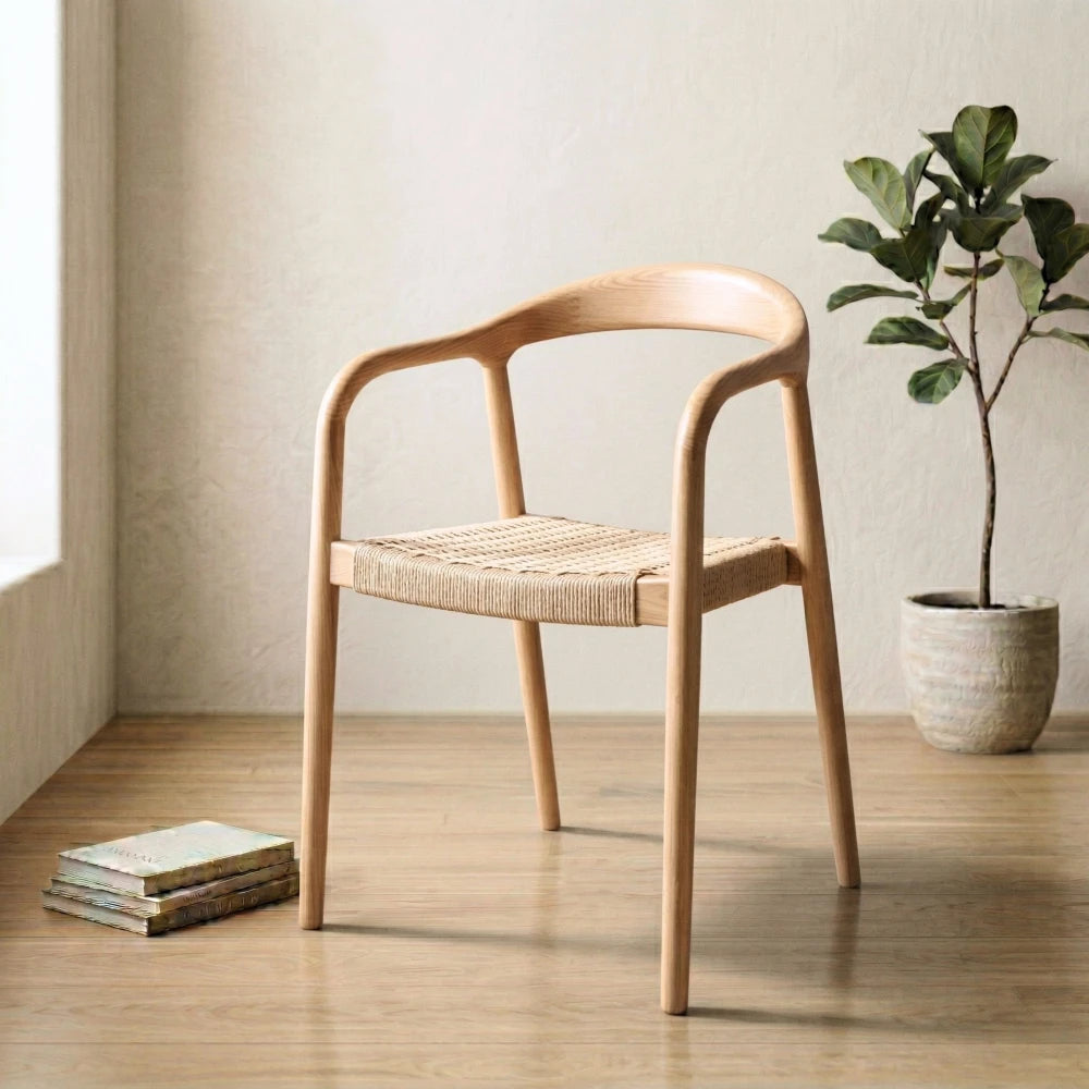 Silla de Comedor Madera natural Beige Bali - Línea Serena