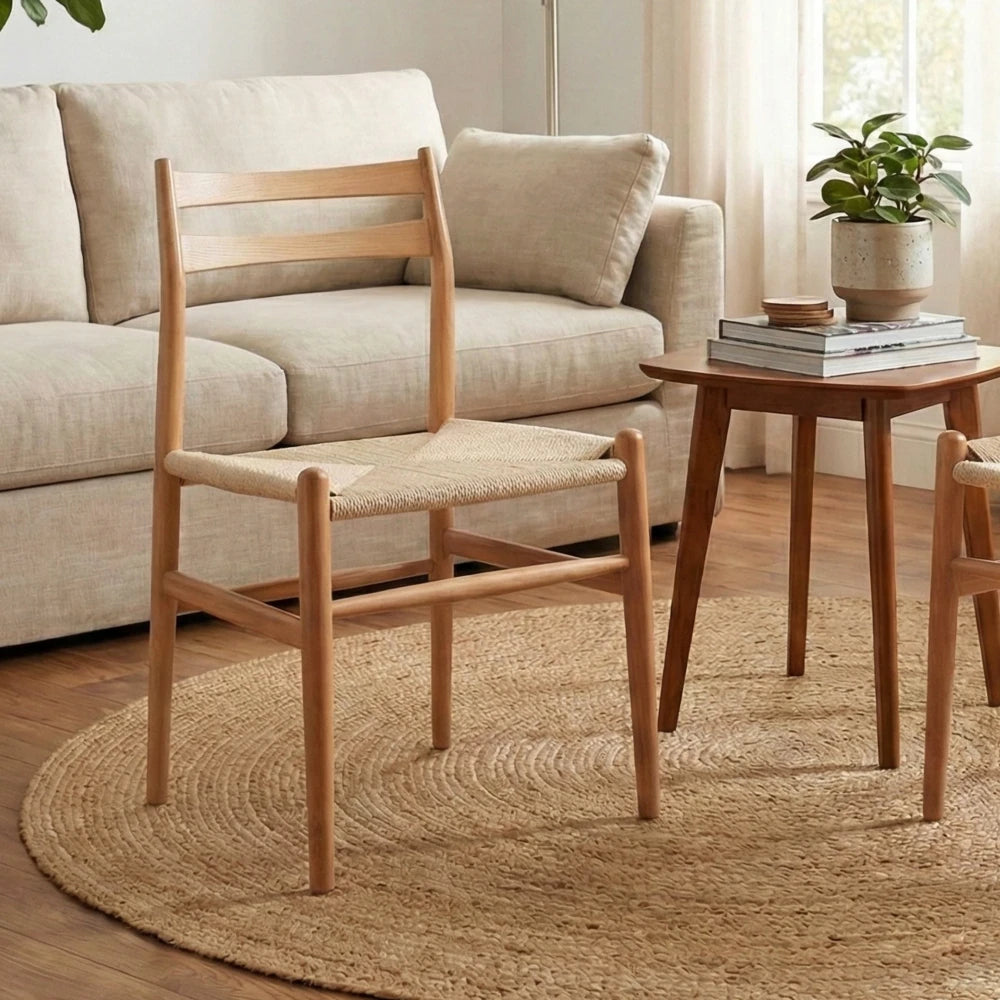 Silla de Comedor Madera natural Beige Francia - Línea Serena