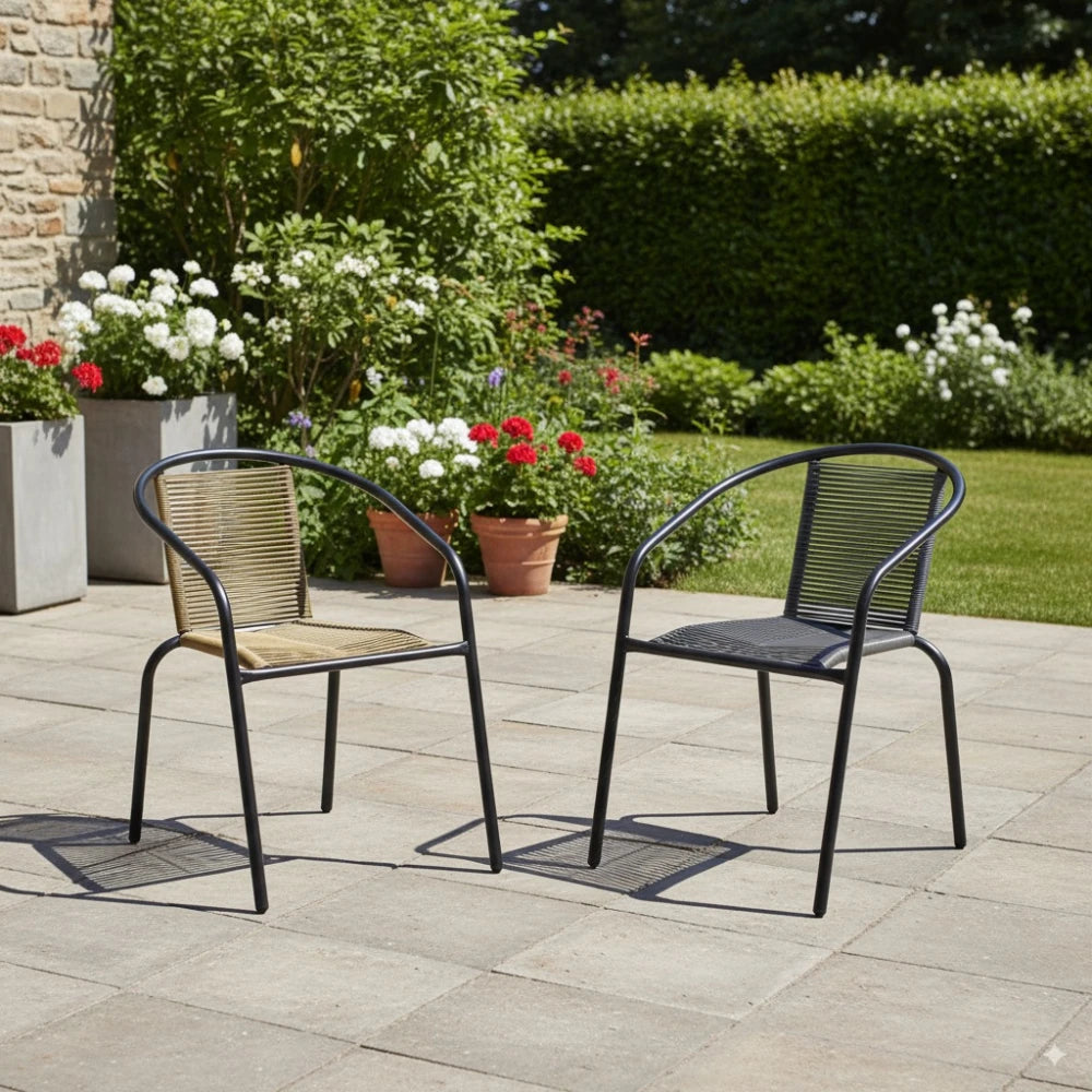 Silla de Ratán New - Negro