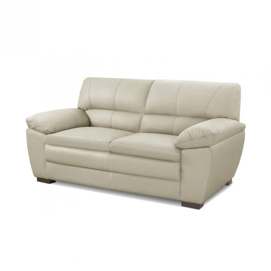 Sillón 100% Cuero - 2 Cuerpos Promax - Arena