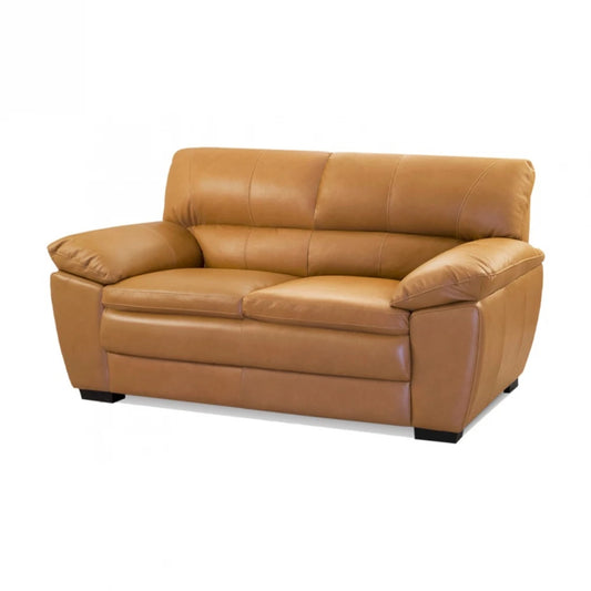 Sillón 100% Cuero - 2 Cuerpos Promax - Caramelo