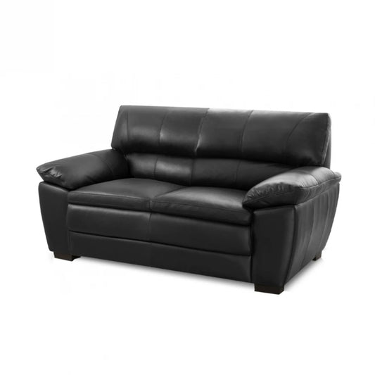 Sillón 100% Cuero - 2 Cuerpos Promax - Negro
