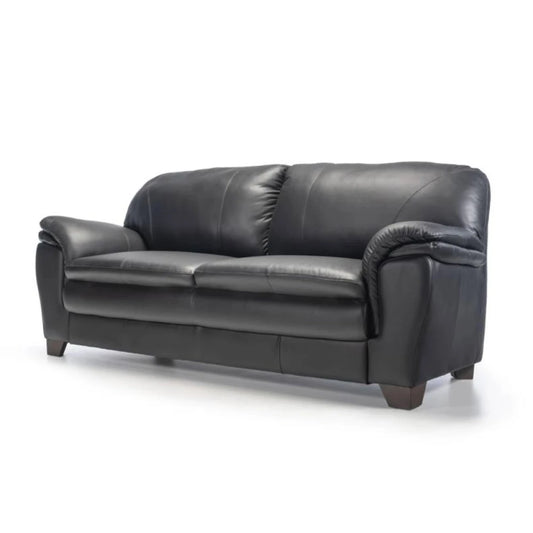 Sillón 100% Cuero - 3 Cuerpos - Imola - Negro