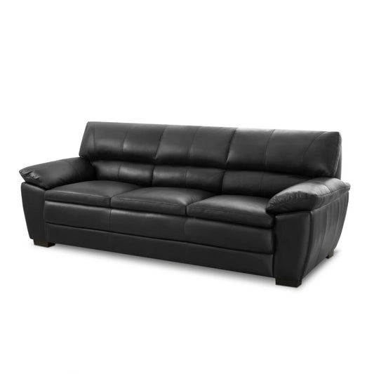 Sillón %100 Cuero - 3 Cuerpos - Promax - Negro