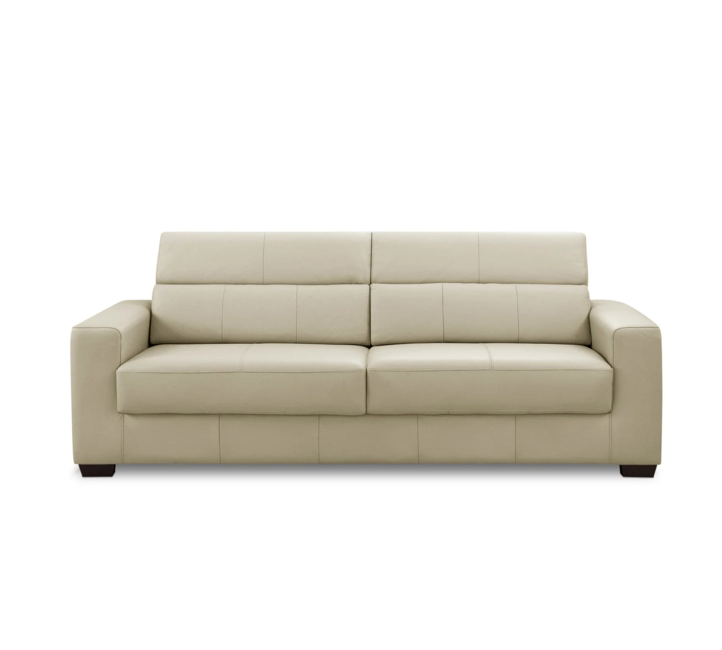 Sillón 100% Cuero - 3 Cuerpos - Berkley - Arena