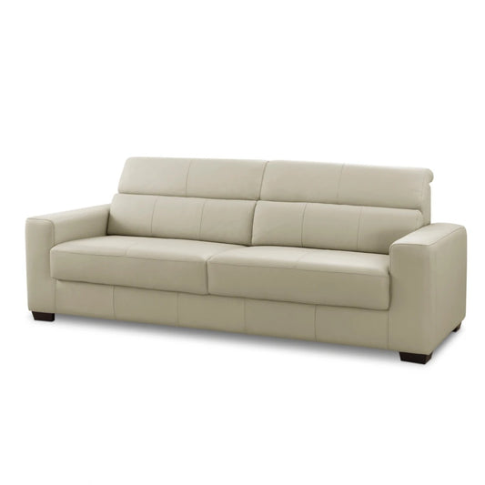 Sillón 100% Cuero - 3 Cuerpos - Berkley - Arena