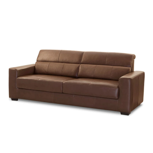 Sillón 100% Cuero - 2 Cuerpos - Berkley - Marrón