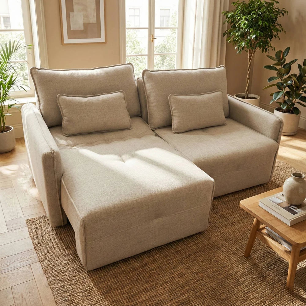 Sillón Cama Nord 3 Cuerpos - Extensible - Gris