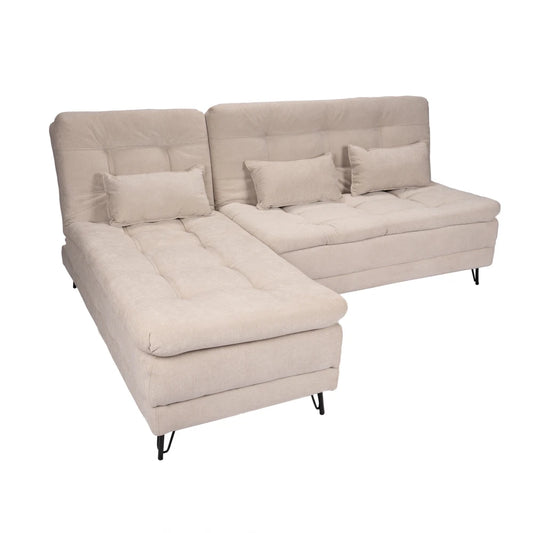 Sillón Cama con Chaise Izquierdo y derecho - Vértice - Beige
