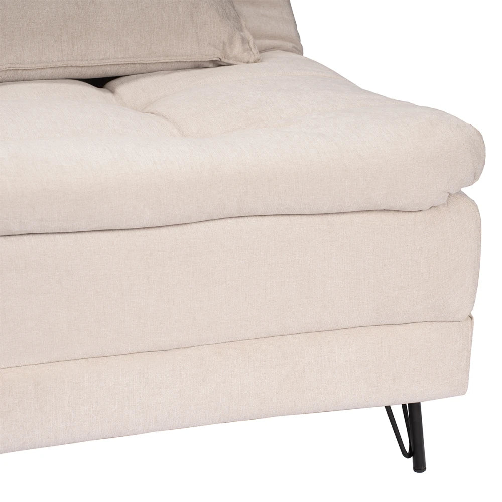 Sillón Cama con Chaise Izquierdo y derecho - Vértice - Beige