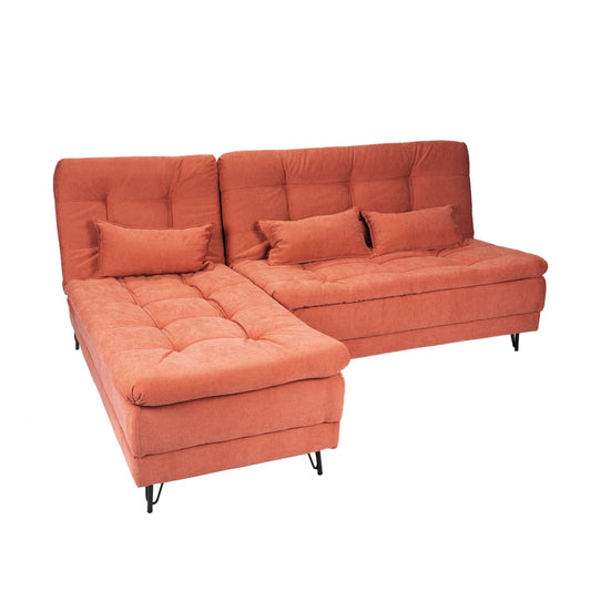 Sillón Cama con Chaise Izquierdo y derecho - Vértice - Rojo