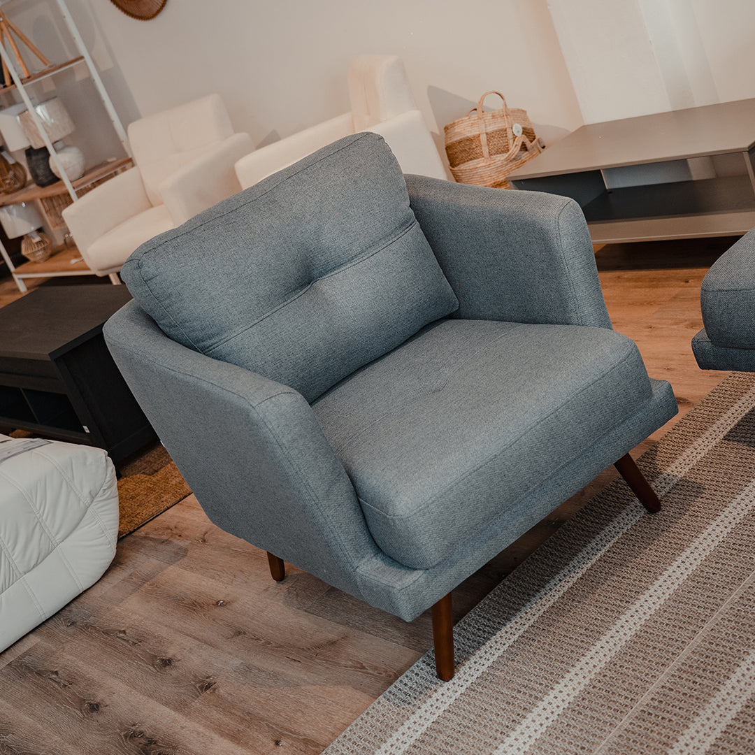 Sillon Poltrona 1 Cuerpo Trinidad - Gris Oscuro