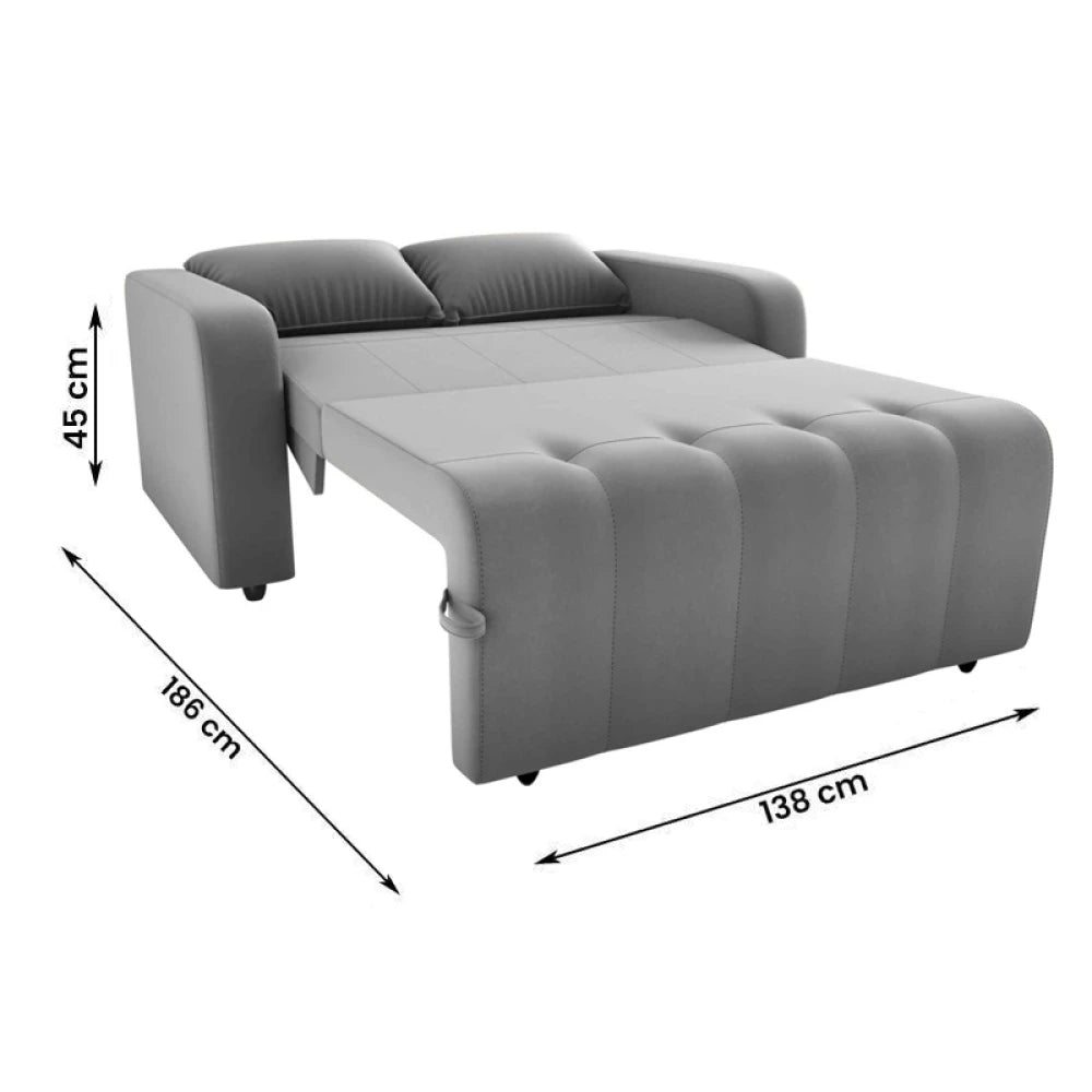 Sofá Cama Atis New con Baúl - Gris