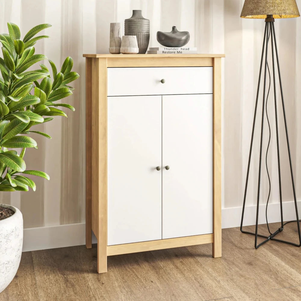 Zapatera 2 Puertas 1 Cajón - Línea Maden - Verde