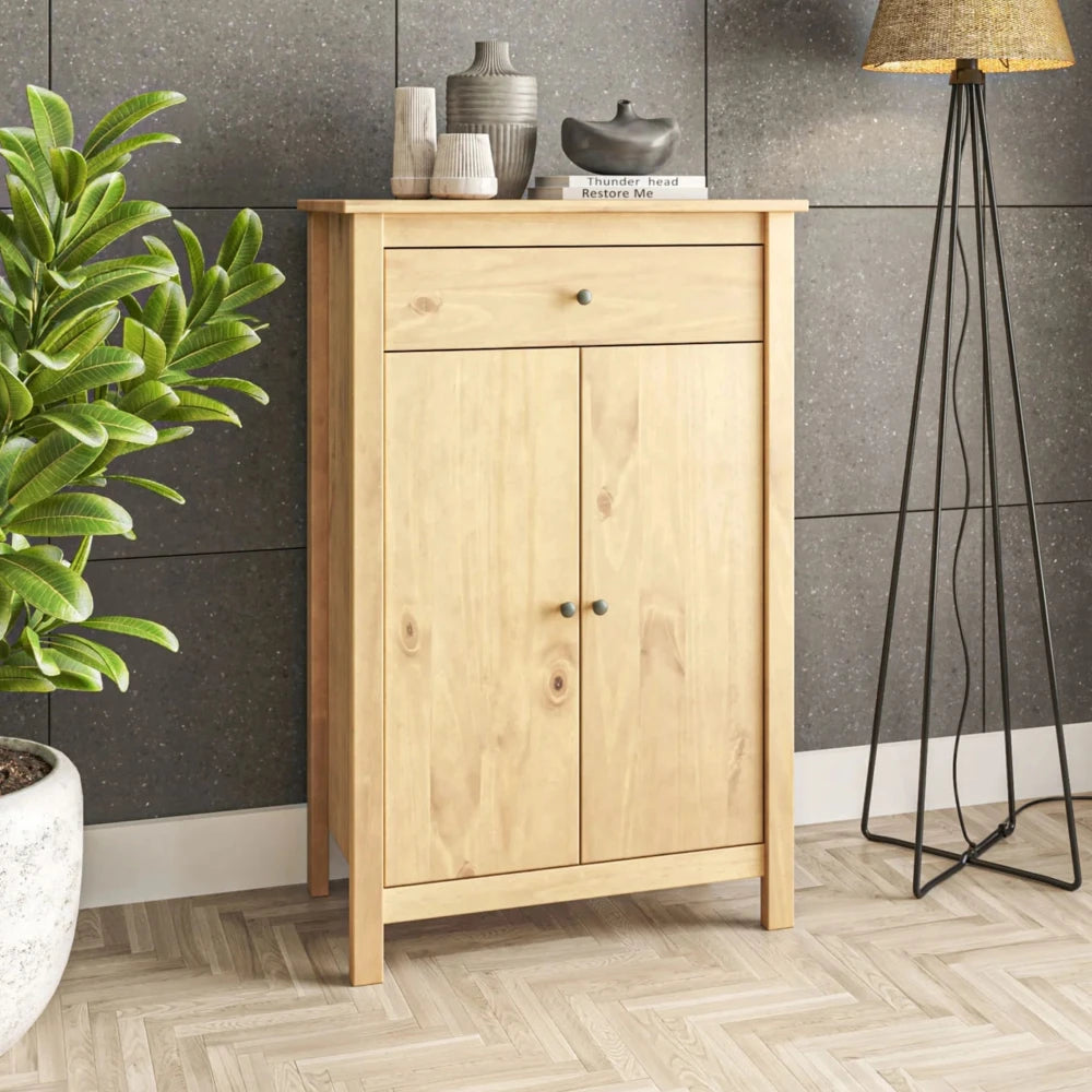 Zapatera 2 Puertas 1 Cajón - Línea Maden - Verde