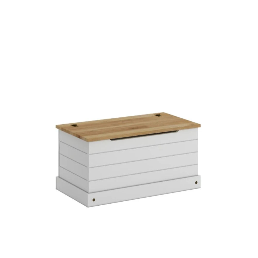 Baul - Pie De Cama - Living - Línea Monterrey - Blanco