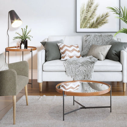 Mesa de Centro Aqua (G) - Línea Nevada - Espejo