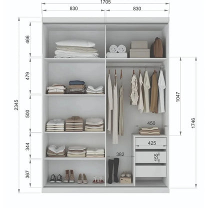 Ropero puertas corredizas Plus - FIT