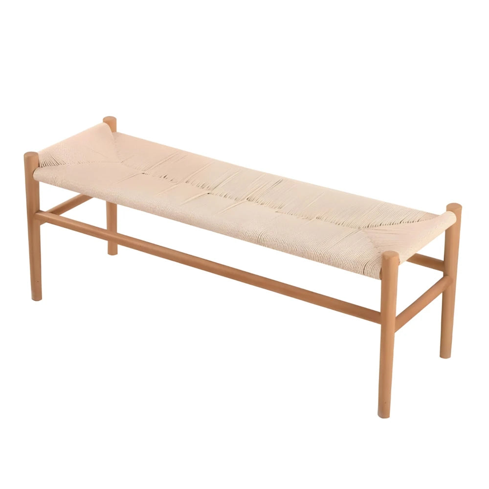 Banco Madera Natural Wishbone - Línea Serena