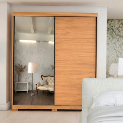 Ropero 2 puertas corredizas con espejo Doble Cara - Nordik
