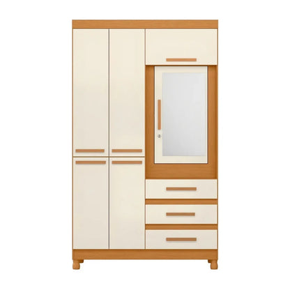 Ropero con Espejo 6 puertas 3 Caj - Línea FIT - Beige