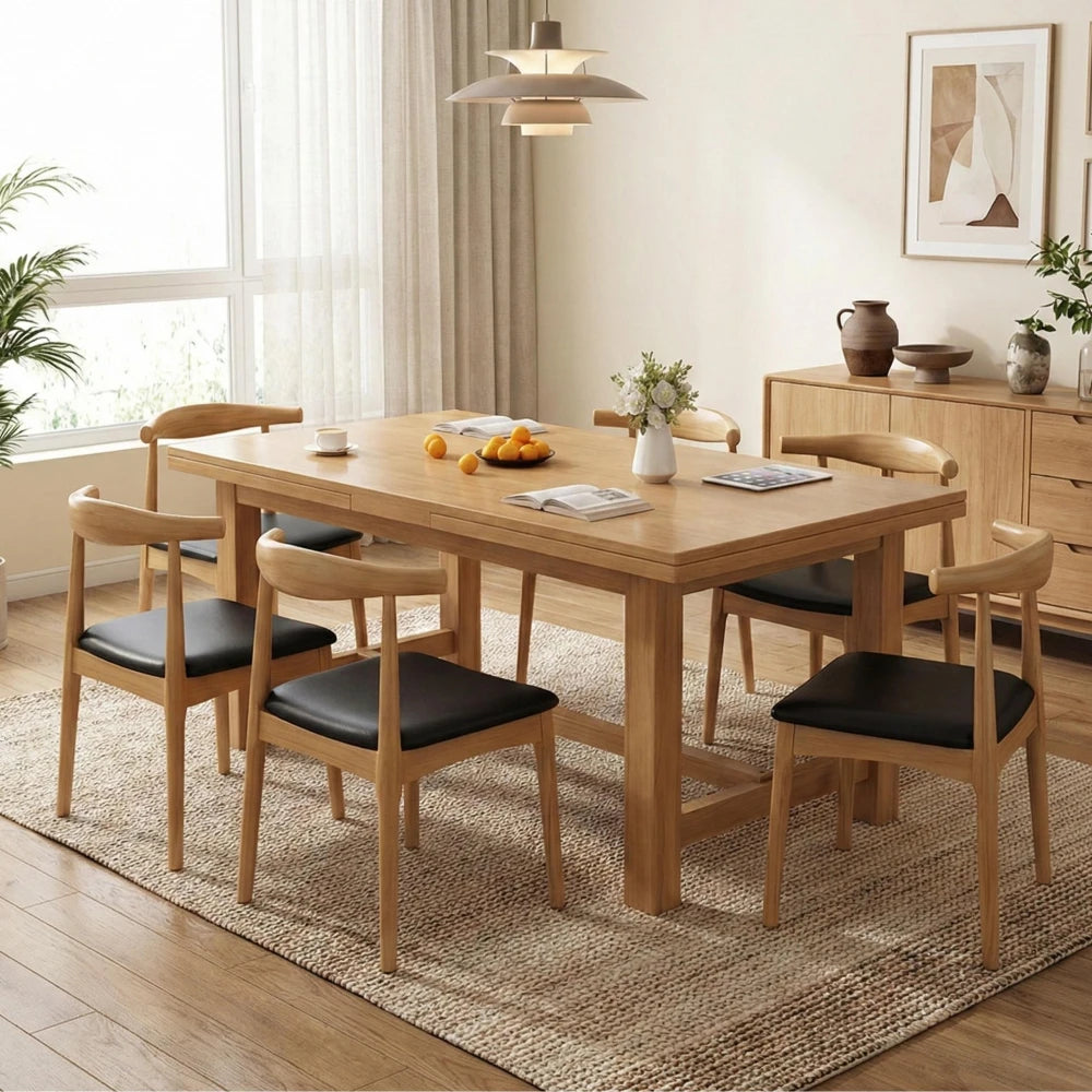 Silla de comedor de madera estilo escandinavo - Loria - Línea Serena