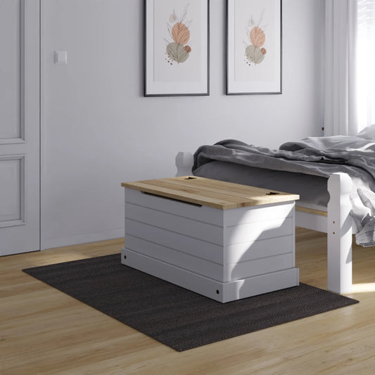 Baul - Pie De Cama - Living - Línea Monterrey - Blanco