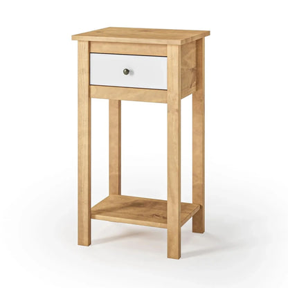 Mesa De Arrime Aparador 1 Cajón - Línea Maden - Blanco