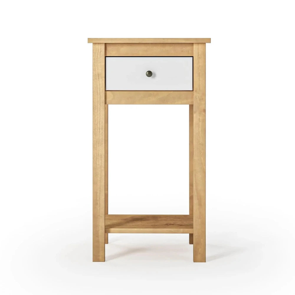Mesa De Arrime Aparador 1 Cajón - Línea Maden - Blanco