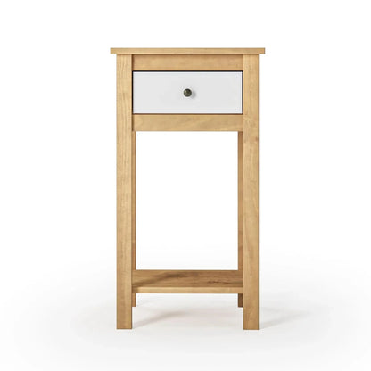 Mesa De Arrime Aparador 1 Cajón - Línea Maden - Blanco
