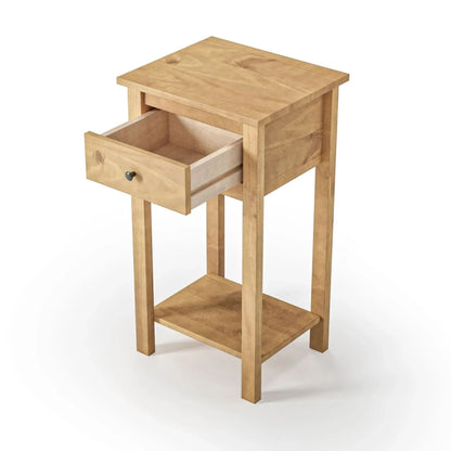 Mesa De Arrime Aparador 1 Cajón - Línea Maden - Marrón