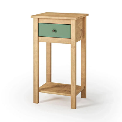 Mesa De Arrime Aparador 1 Cajón - Línea Maden - Verde