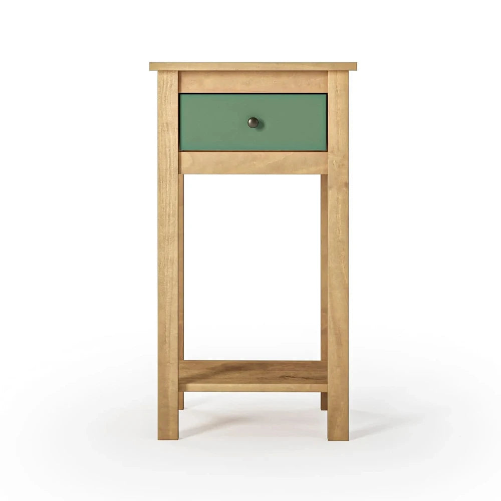 Mesa De Arrime Aparador 1 Cajón - Línea Maden - Verde
