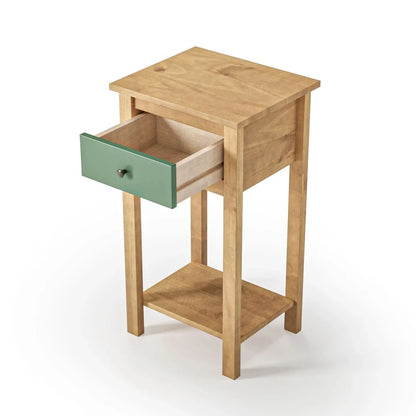 Mesa De Arrime Aparador 1 Cajón - Línea Maden - Verde