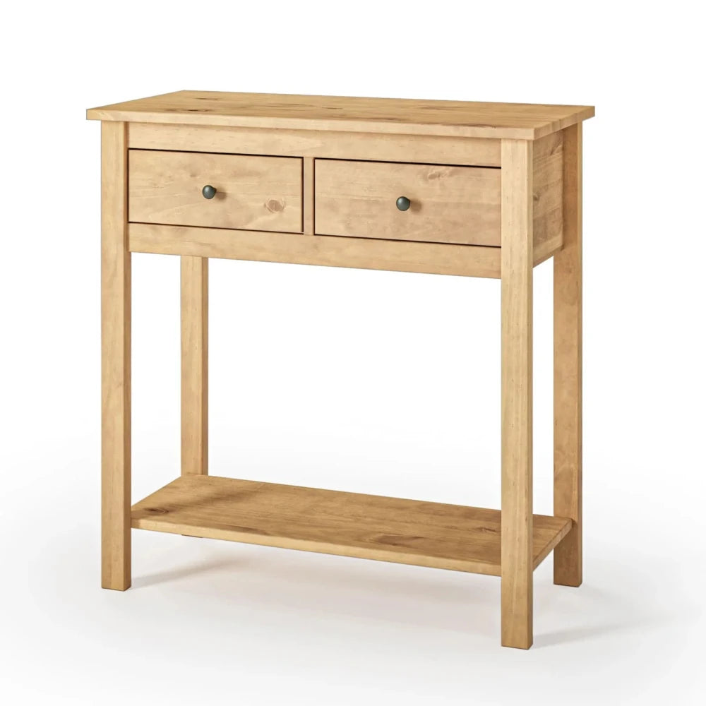 Mesa De Arrime Aparador 2 Cajónes - Línea Maden - Marrón