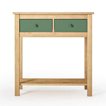 Mesa De Arrime Aparador 2 Cajónes - Línea Maden - Verde