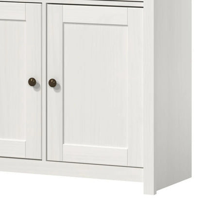 Aparador 2 puertas 2 cajones - Linea Colonial - Blanco/Freijo