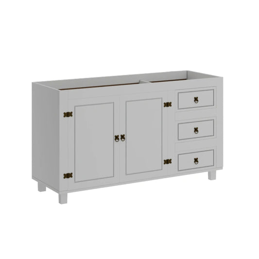 Bajo mesada 2 Puertas y 3 cajones - Línea Monterrey - Blanco