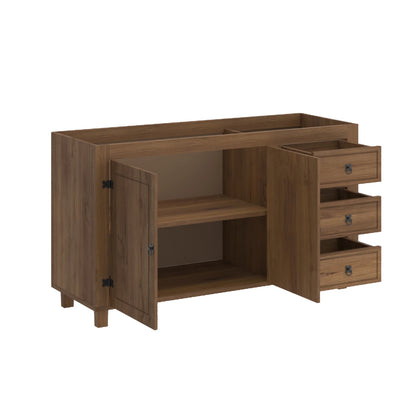 Bajo mesada 2 Puertas y 3 cajones - Línea Monterrey - Nogal