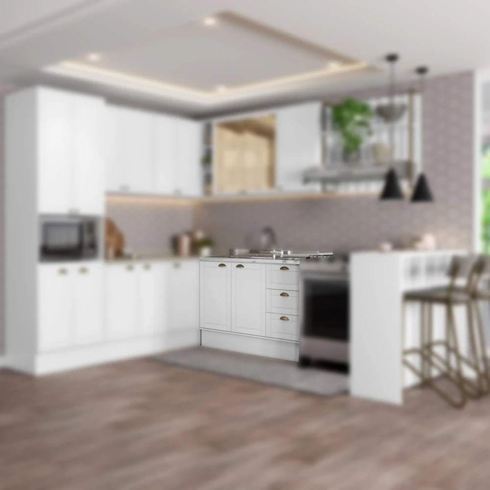 Bajo Mesada Esencial 120cm Blanco