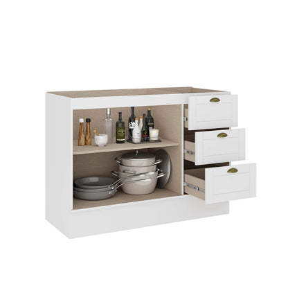 Bajo Mesada Esencial 120cm Blanco