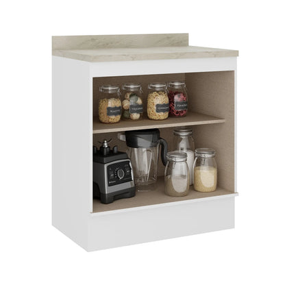 Bajo Mesada Americana 2 Puertas 80cm Blanco