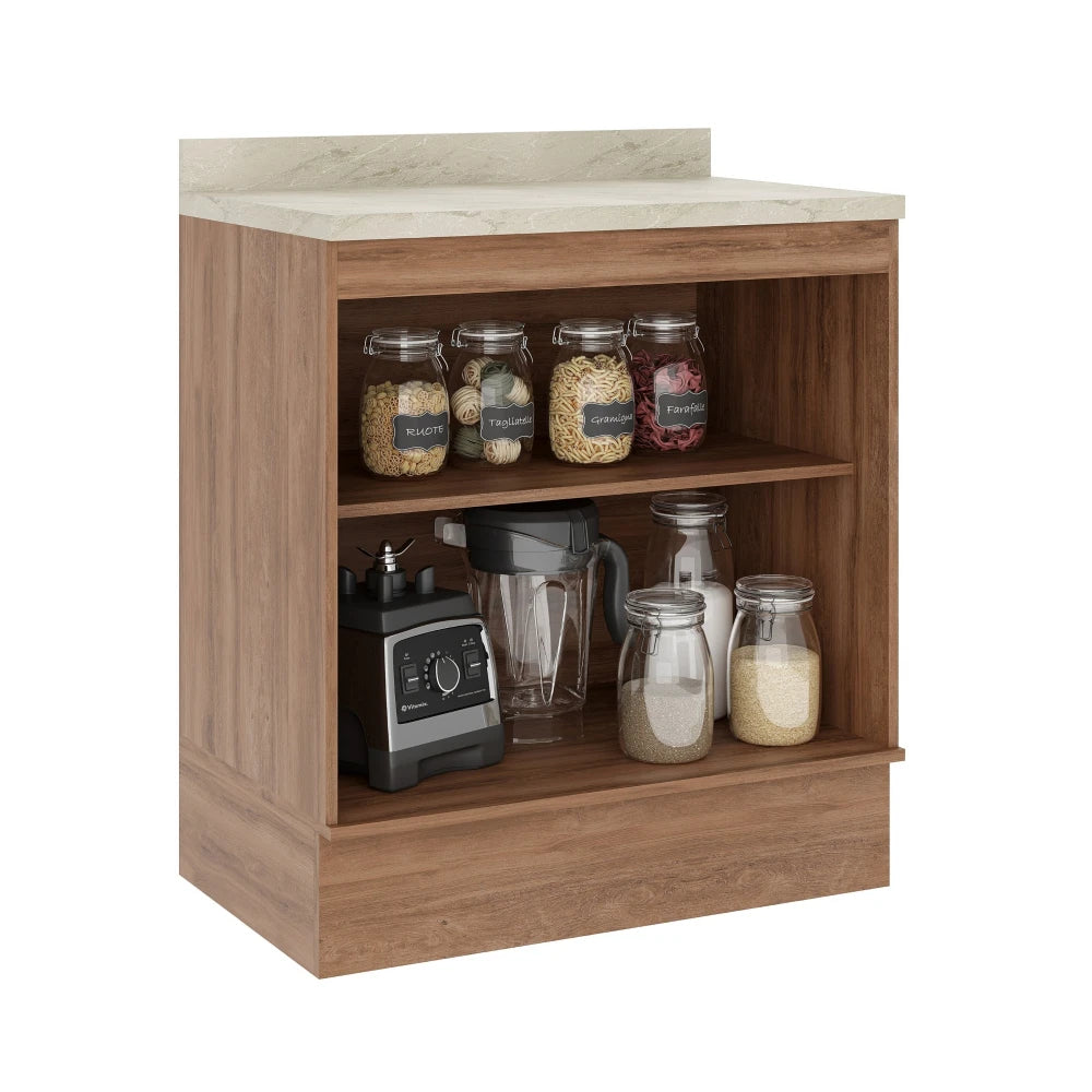 Bajo Mesada Americana 2 Puertas 80cm Gris