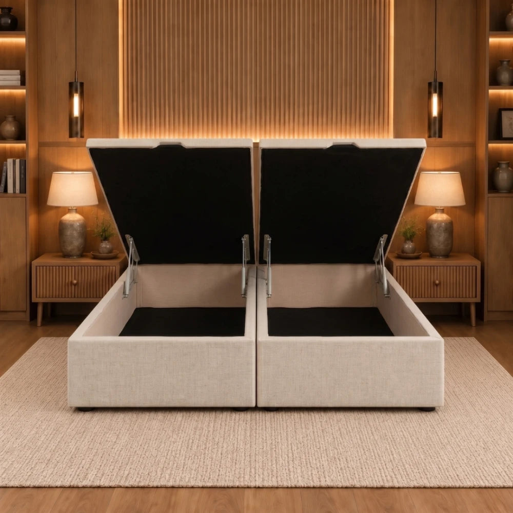 Base Baúl King Amplio espacio interior Lino 193 - Slyne Basic