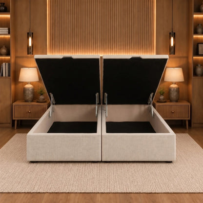 Base Baúl King Amplio espacio interior Lino 193 - Slyne Basic