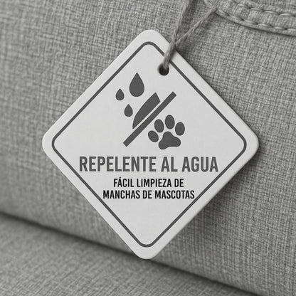 Butaca 1 Cuerpo Tela Repelente al Agua Living - Gris