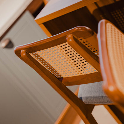 Butaca Épsilon - Línea Nevada - Ratan - Gris/Natural