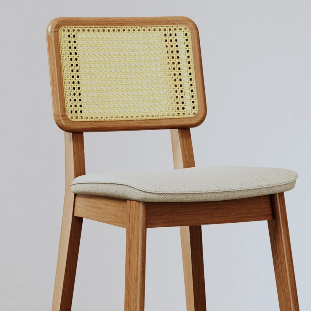 Butaca Épsilon - Línea Nevada - Ratan - Lino/Natural